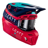 HELMET MOTO 8.5 V23 RED SMALL (55-56CM) INCLUDES 5.5 GOGGLE + HELMET BAG